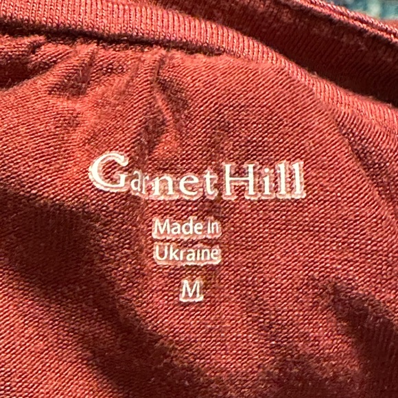 Garnet Hill Women's Poet Knit Dress Maroon Size Medium - Picture 5 of 6